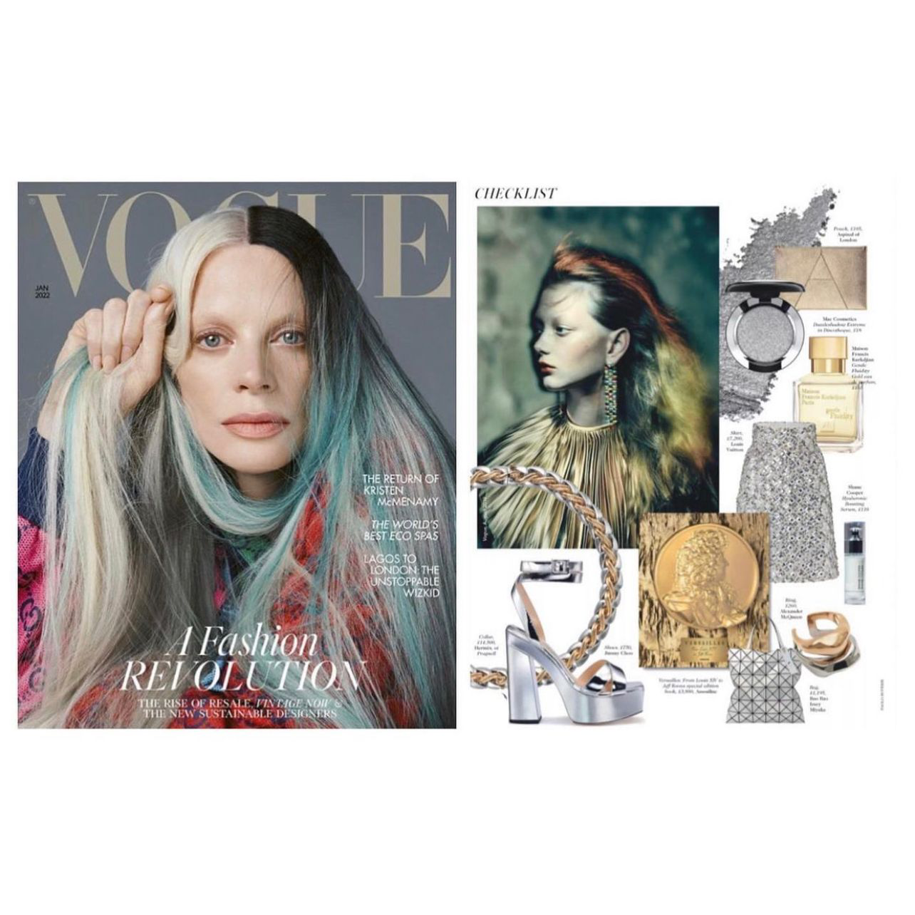 Shane Cooper Hyauloronic Boosting Serum featured in Vogue magazine.