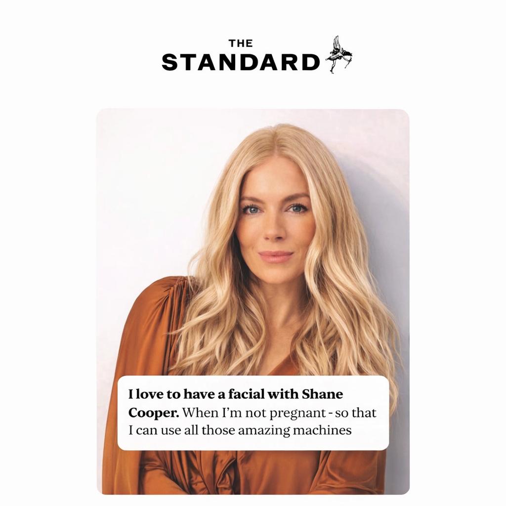 Shane Cooper Featured in Sienna Miller's Beauty Secret Tips
